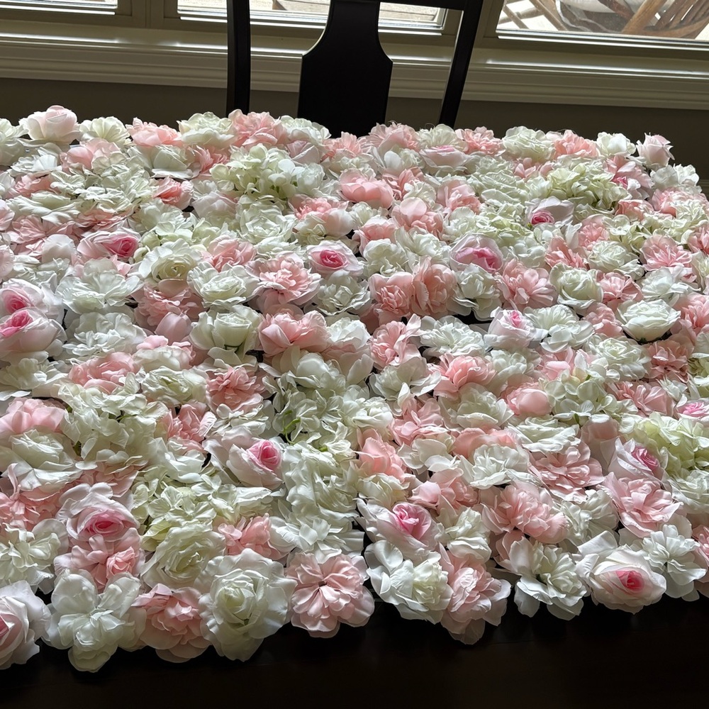 Amazon Pink and White Faux Floral Accent